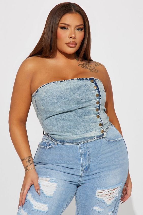 corset jeans plus size