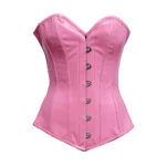 Pink Vinyl Corset Overbust