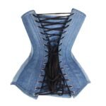 Plus size denim corset top - Under Bust Corset Waist Corset