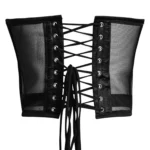 Black Mesh Corset Top -Underbust Waist Corset For Women