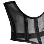 Black Mesh Corset Top -Underbust Waist Corset For Women