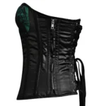 Green and Black Mesh corset top - Laced Waist Corset Bustier