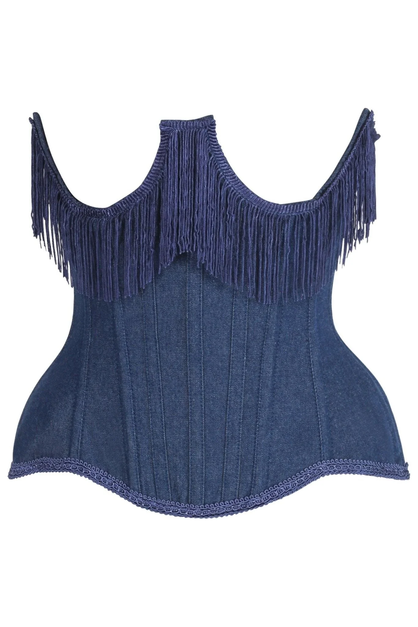denim corset , corset for women , top jeans corset , denim top , denim blue corset