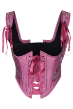 Satin corset , corset top , corset bustier top , satin bustier , satin dress , satin overbustb corset