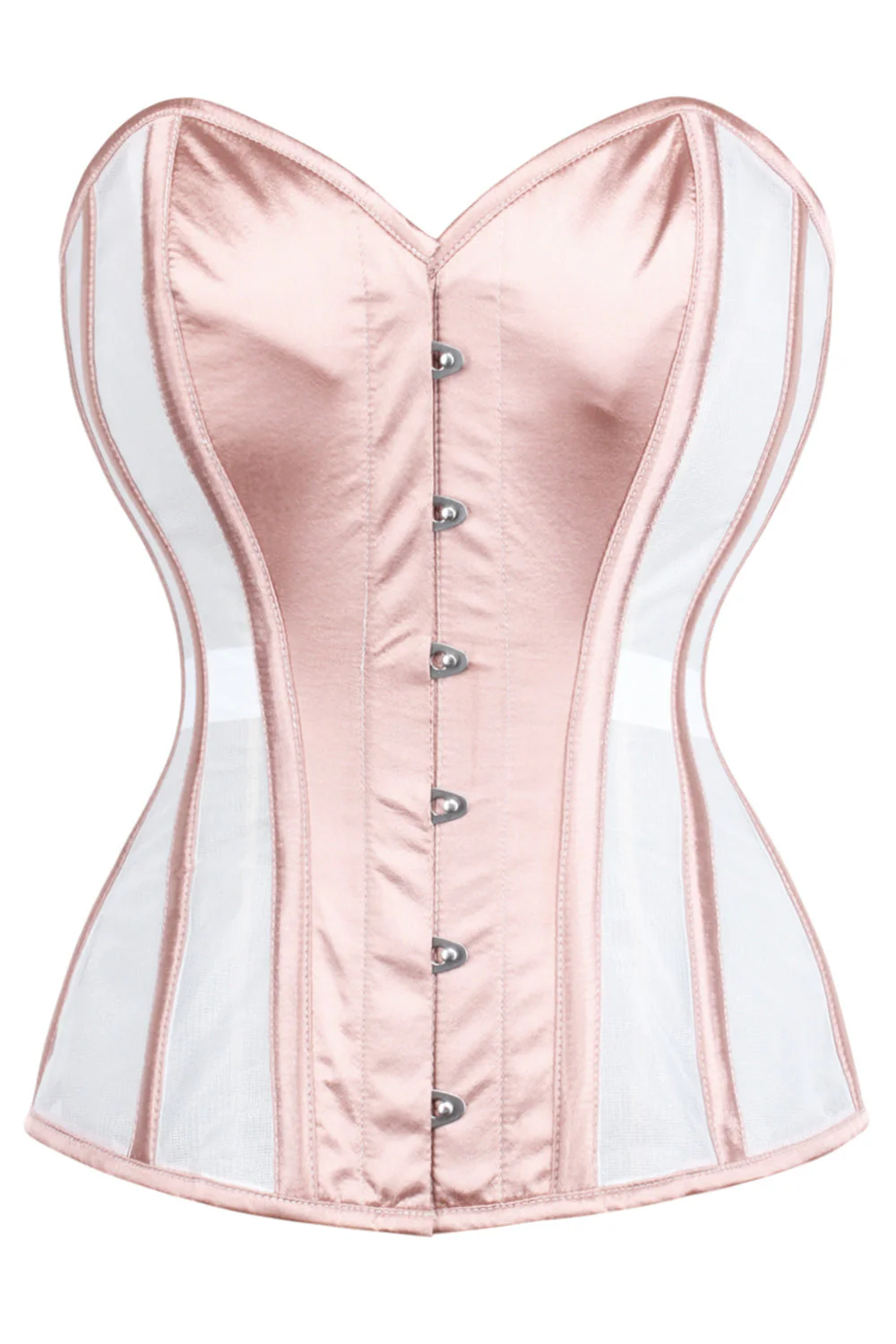 Honey Rose Undertone Strapless Mesh Satin Corset Cosplay Party Dress